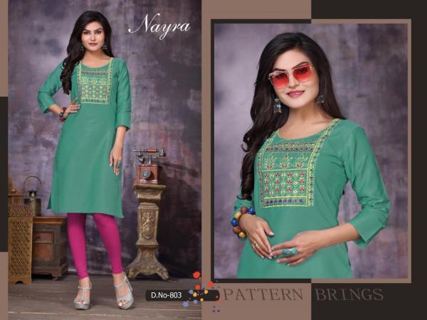 Nayra Daffodil-Cotton-Satin-With-Handwork-Kurti